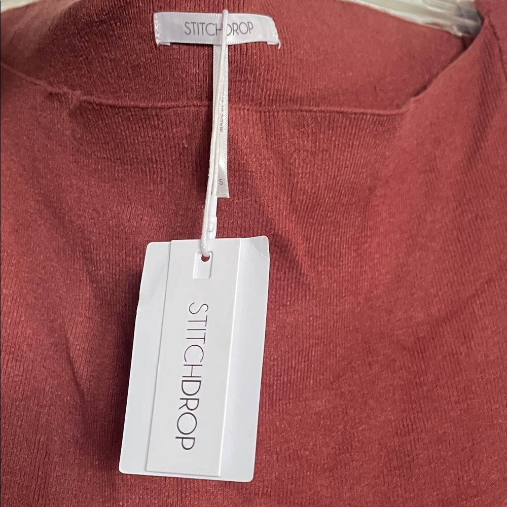 Nordstrom Terracotta Long Sleeve Dress - Picture 4 of 4